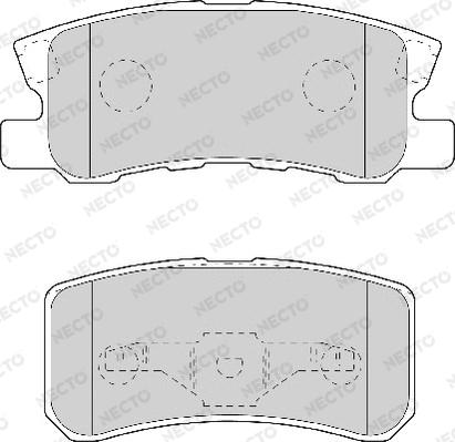 Necto FD7056A - Bremžu uzliku kompl., Disku bremzes www.autospares.lv