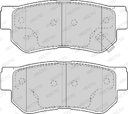 Necto FD7058A - Тормозные колодки, дисковые, комплект www.autospares.lv