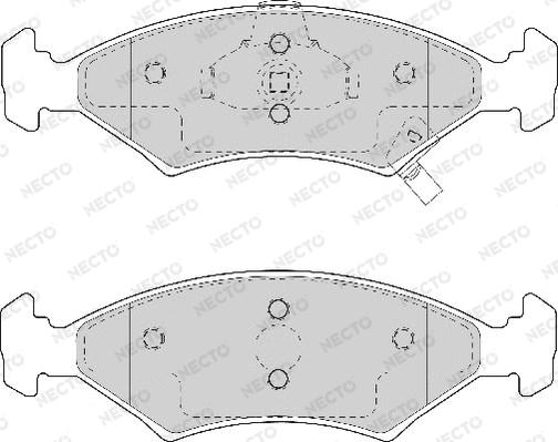 Necto FD7053A - Bremžu uzliku kompl., Disku bremzes autospares.lv