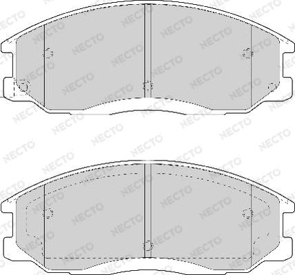 Necto FD7057A - Brake Pad Set, disc brake www.autospares.lv