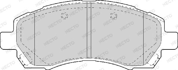 Necto FD7060A - Brake Pad Set, disc brake www.autospares.lv