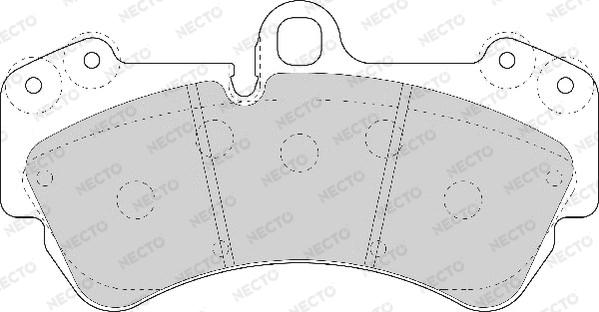 Necto FD7068A - Bremžu uzliku kompl., Disku bremzes www.autospares.lv