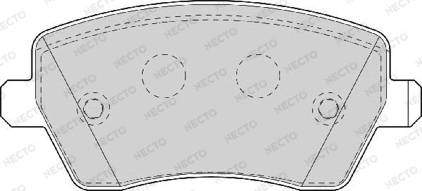 Necto FD7063A - Тормозные колодки, дисковые, комплект www.autospares.lv