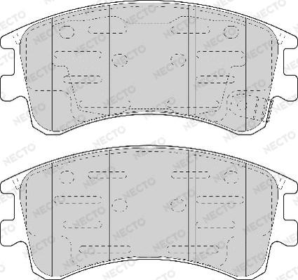 Necto FD7067A - Bremžu uzliku kompl., Disku bremzes www.autospares.lv