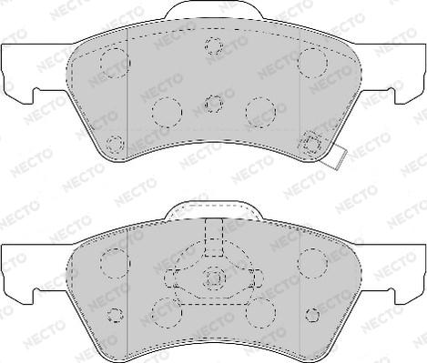 Necto FD7003A - Brake Pad Set, disc brake www.autospares.lv