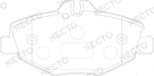 Necto FD7007A - Bremžu uzliku kompl., Disku bremzes autospares.lv