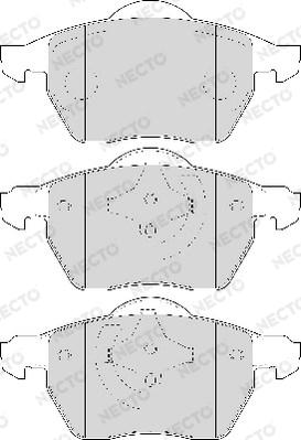 Necto FD7014A - Brake Pad Set, disc brake www.autospares.lv