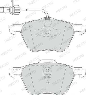 Necto FD7015A - Bremžu uzliku kompl., Disku bremzes autospares.lv