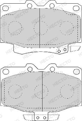 Necto FD7017A - Bremžu uzliku kompl., Disku bremzes www.autospares.lv