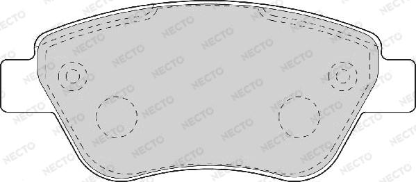 Necto FD7089A - Тормозные колодки, дисковые, комплект www.autospares.lv