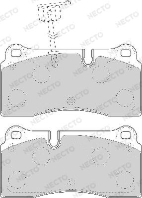 Necto FD7088A - Bremžu uzliku kompl., Disku bremzes www.autospares.lv