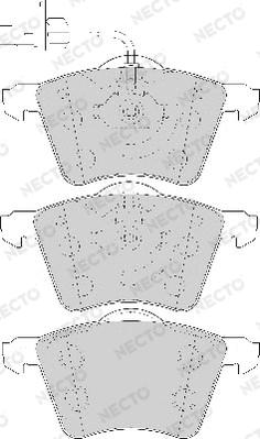 Necto FD7083A - Тормозные колодки, дисковые, комплект www.autospares.lv