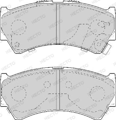 Necto FD7031A - Тормозные колодки, дисковые, комплект www.autospares.lv