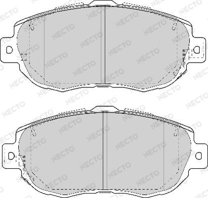 Necto FD7033A - Brake Pad Set, disc brake www.autospares.lv