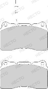 Necto FD7029A - Brake Pad Set, disc brake www.autospares.lv