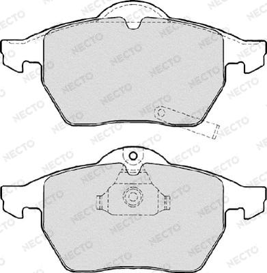 Necto FD7025A - Brake Pad Set, disc brake www.autospares.lv