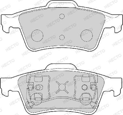 Necto FD7026A - Тормозные колодки, дисковые, комплект www.autospares.lv