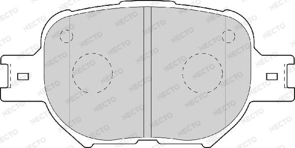 Necto FD7020A - Bremžu uzliku kompl., Disku bremzes www.autospares.lv