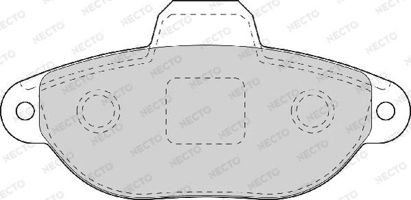 Necto FD7075A - Brake Pad Set, disc brake www.autospares.lv