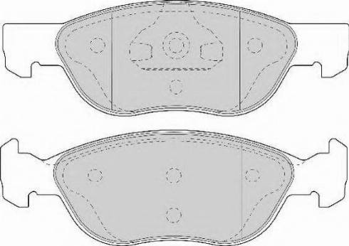 Necto FD7076N - Brake Pad Set, disc brake www.autospares.lv