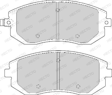 Necto FD7077A - Bremžu uzliku kompl., Disku bremzes www.autospares.lv