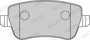 Necto FD7192A - Тормозные колодки, дисковые, комплект www.autospares.lv