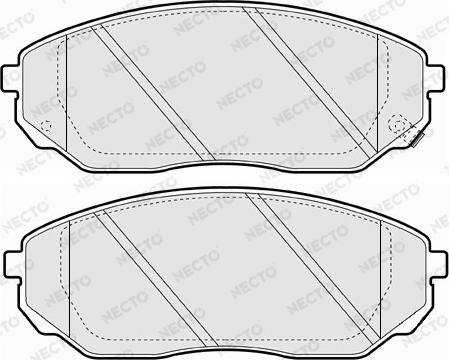 Necto FD7148A - Bremžu uzliku kompl., Disku bremzes www.autospares.lv