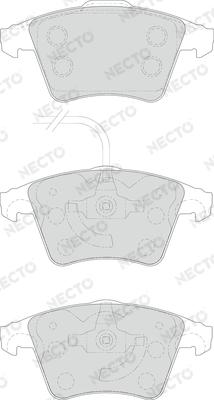 Necto FD7156V - Brake Pad Set, disc brake www.autospares.lv