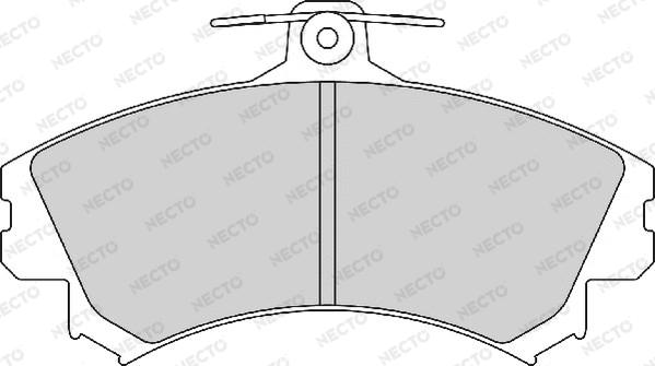 Necto FD7151A - Bremžu uzliku kompl., Disku bremzes autospares.lv