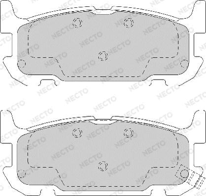 Necto FD7169A - Bremžu uzliku kompl., Disku bremzes www.autospares.lv