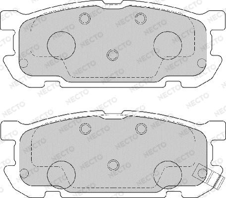 Necto FD7168A - Bremžu uzliku kompl., Disku bremzes www.autospares.lv