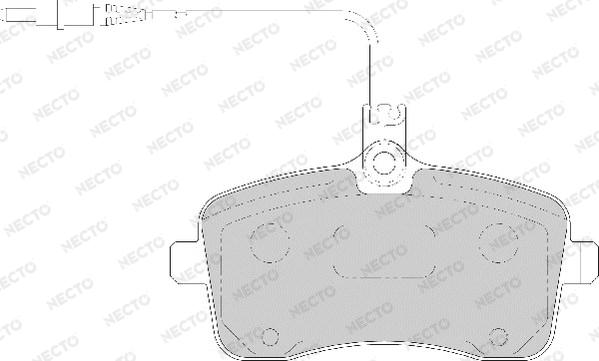 Necto FD7104A - Bremžu uzliku kompl., Disku bremzes autospares.lv