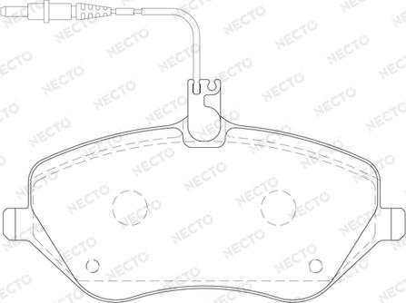 Necto FD7105A - Bremžu uzliku kompl., Disku bremzes autospares.lv