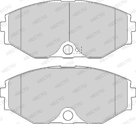 Necto FD7102A - Тормозные колодки, дисковые, комплект www.autospares.lv