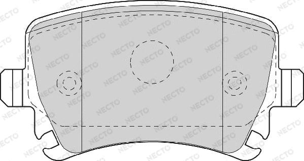 Necto FD7115A - Тормозные колодки, дисковые, комплект www.autospares.lv