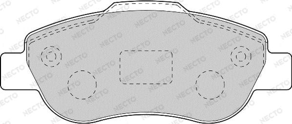 Necto FD7113A - Brake Pad Set, disc brake www.autospares.lv