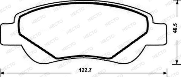 Necto FD7189A - Тормозные колодки, дисковые, комплект www.autospares.lv