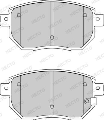 Necto FD7184A - Bremžu uzliku kompl., Disku bremzes www.autospares.lv