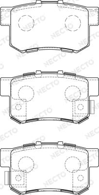 Necto FD7188A - Тормозные колодки, дисковые, комплект www.autospares.lv