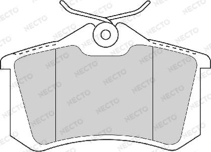 Necto FD7187A - Brake Pad Set, disc brake www.autospares.lv