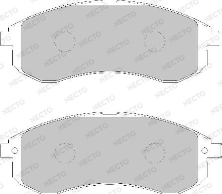 Necto FD7134A - Brake Pad Set, disc brake www.autospares.lv