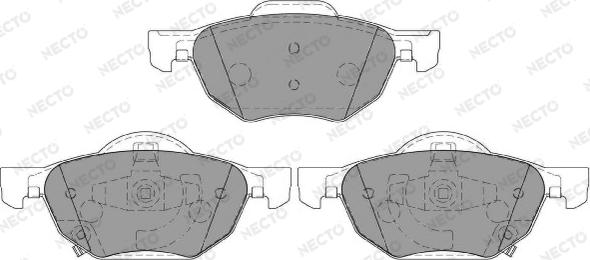 Necto FD7135A - Brake Pad Set, disc brake www.autospares.lv