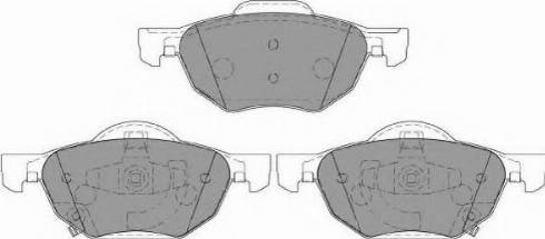 Necto FD7135N - Brake Pad Set, disc brake www.autospares.lv