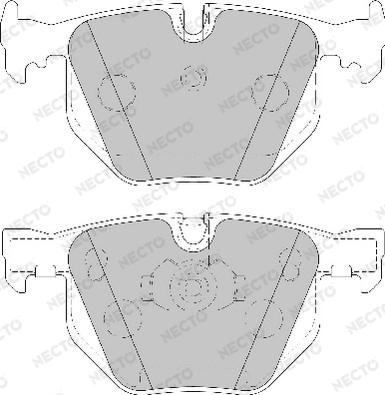 Necto FD7130A - Bremžu uzliku kompl., Disku bremzes www.autospares.lv