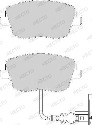 Necto FD7124A - Bremžu uzliku kompl., Disku bremzes autospares.lv