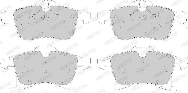 Necto FD7120A - Тормозные колодки, дисковые, комплект www.autospares.lv