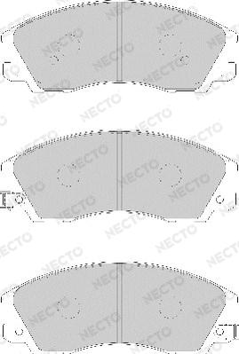 Necto FD7127A - Тормозные колодки, дисковые, комплект www.autospares.lv