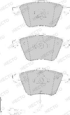 Necto FD7175A - Тормозные колодки, дисковые, комплект www.autospares.lv