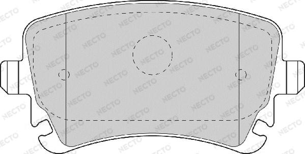 Necto FD7176A - Тормозные колодки, дисковые, комплект www.autospares.lv