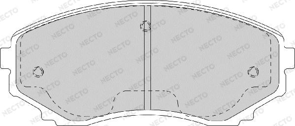 Necto FD7171A - Brake Pad Set, disc brake www.autospares.lv